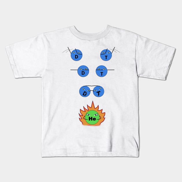 Nuclear fusion Kids T-Shirt by Ednathum